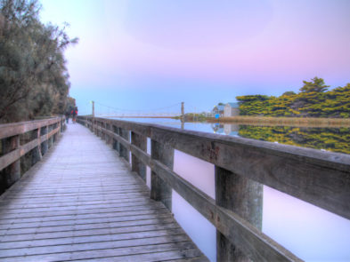 The Erskine River outflow in Lorne